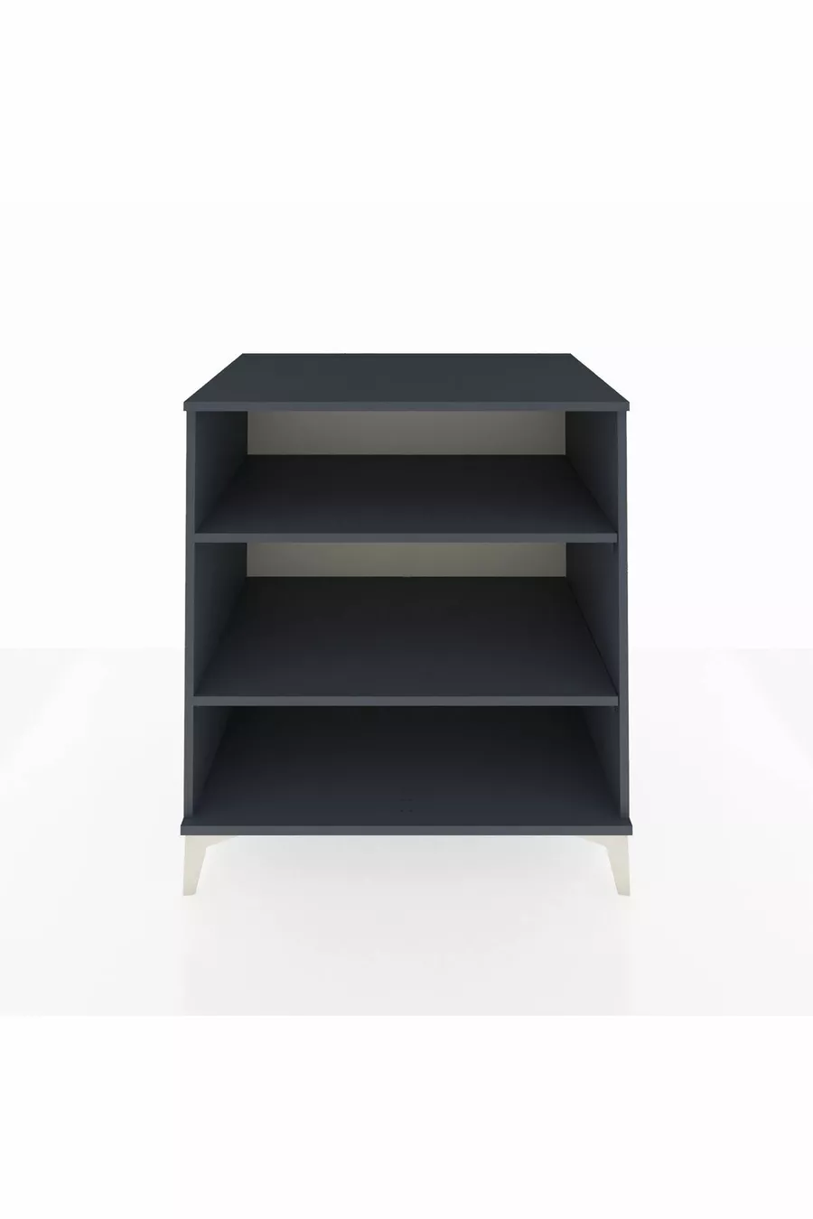 Commode Kronos 2 étagères Anthracite-Anthracite
