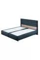 Ensemble Sofia Double, Ensemble Tête de Lit Double, Anthracite