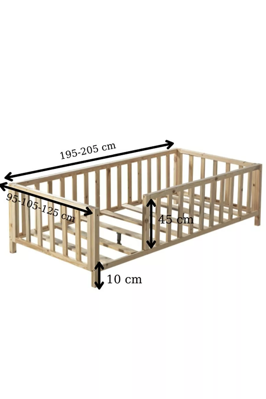 Lit Montessori en bois Pera