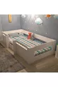 Vega Montessori Lit en MDF Blanc Compatible avec Matelas M