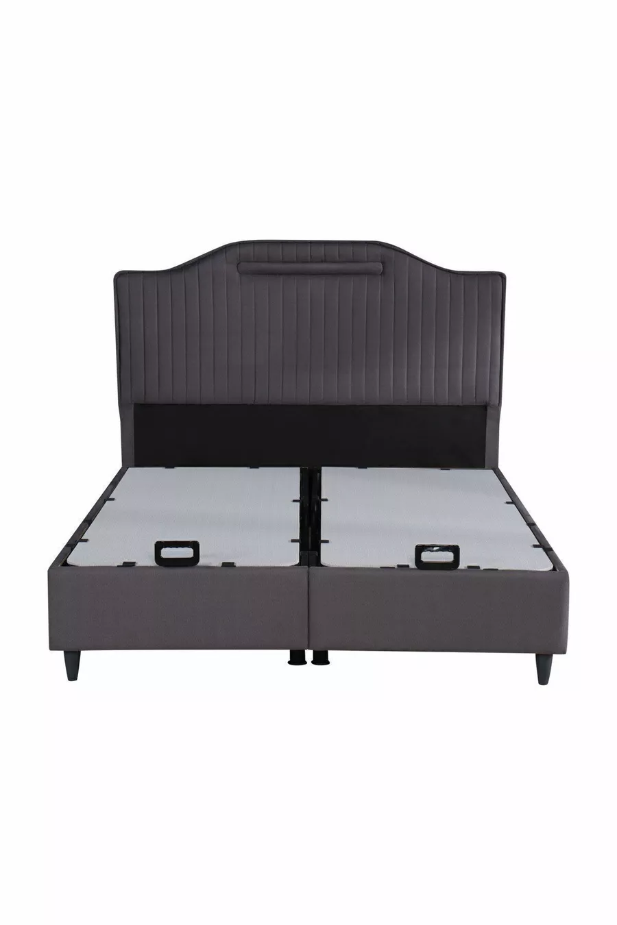 Base avec coffre Royal Lux Anthracite (TÊTE DE LIT ET MATELAS NON INCLUS)