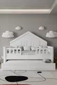% Lit Montessori pour enfants en MDF avec tiroirs, blanc