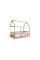 Lit Montessori naturel pour bébé enfant unisexe avec cadre