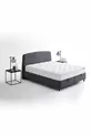 Set triple Silver Therapy Lit, Base Canto, Tête de lit Silver pour deux personnes - Anthracite
