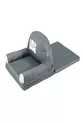 Chaise pour bébé et enfant pliable, lit portable, gris/dalmate