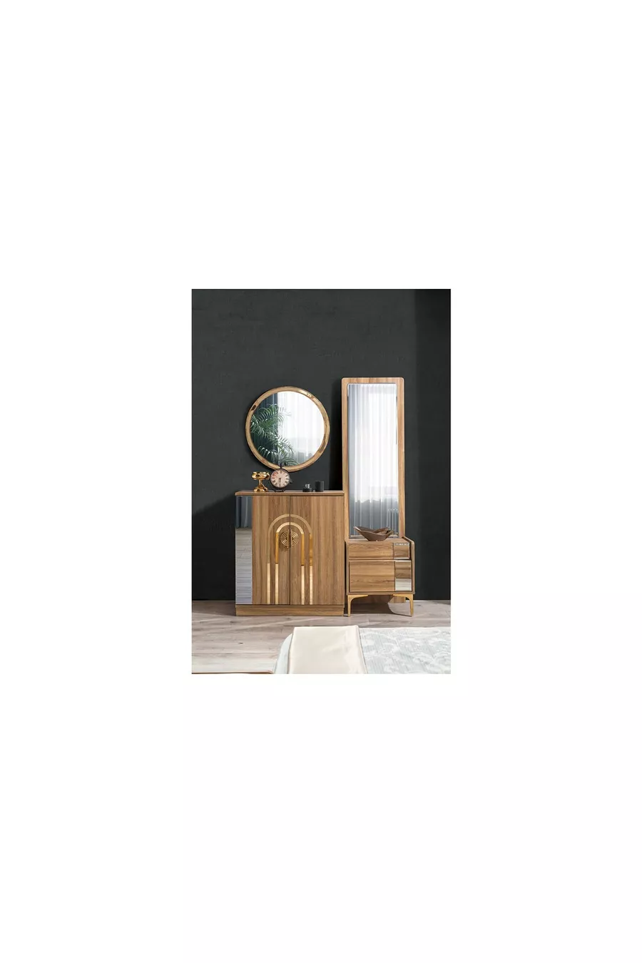 Ensemble de chambre à coucher Safir Noyer
