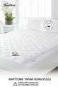 Drap-housse protecteur de matelas matelassé  % coton, bord complet ajusté, rembourré de fibre, pour lit simple et double