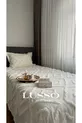 Couverture de lit à franges scandinave pour une personne  x  avec un seul oreiller