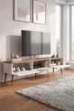 Meuble TV moderne  cm, console à 2 portes, télévision sur pieds en bois, meuble TV élégant pour salon et salle de séjour, console TV, unité TV, meuble TV console