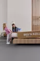 Matelas orthopédique à ressorts avec poche et rouleau en bambou pour soutien de la colonne vertébrale