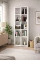 Bibliothèque à  compartiments/étagères, armoire blanche sans porte, armoire organisatrice