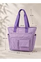 Sac Quotidien Hydrofuge - Compartiment pour Ordinateur Portable, Détails Matelassés, Multi-Poches, Poche pour Biberon, Accessoire de Valise, Sac Maman Violet, Sac de Soins pour Bébé Violet, Sac de Maman