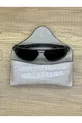 Étui à lunettes en cuir de crocodile pour hommes et femmes