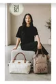 Ensemble de 2 pièces de luxe beige et bois Sac à dos pour soins mère-bébé et sac à main et sac à épaule pour mère-bébé