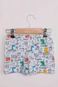 Boxer pour garçon à motif maison Elestan Empirme | Blanc