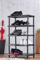 Meuble à chaussures en plastique à 5 niveaux - Organisateur d'étagère à chaussures compartimentée
