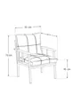 Série Beta  avec table moderne en corde tressée, Mobilier de jardin, Ensemble pour balcon -  Gris clair