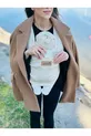 Écharpe de portage pour bébé avec poche sur le devant, écharpe porte-bébé