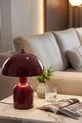 Lampe de table Luna Bordeaux avec corps en métal -  cm - Salon & Chambre & Éclairage de séjour