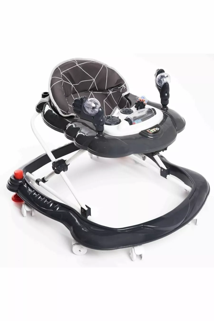 Trotteur pour bébé en forme d'araignée de luxe avec jouets, musique et lumière à 3 niveaux