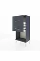 Chevet Arges 2 tiroirs Anthracite-Anthracite