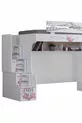 Lit superposé, lit simple Pisa avec armoire et 2 matelas Comfort