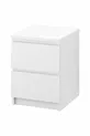 Table de chevet, blanche, cm