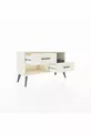 Commode Arges à une étagère et 2 tiroirs, quartz-anthracite/quartz