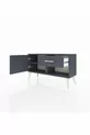 Commode Arges à une étagère, un tiroir et une porte, anthracite-anthracite