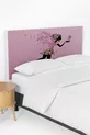 Housse de tête de lit pour chambre de fille avec ailes roses