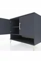 Commode Kronos 2 étagères 2 portes Anthracite-Anthracite