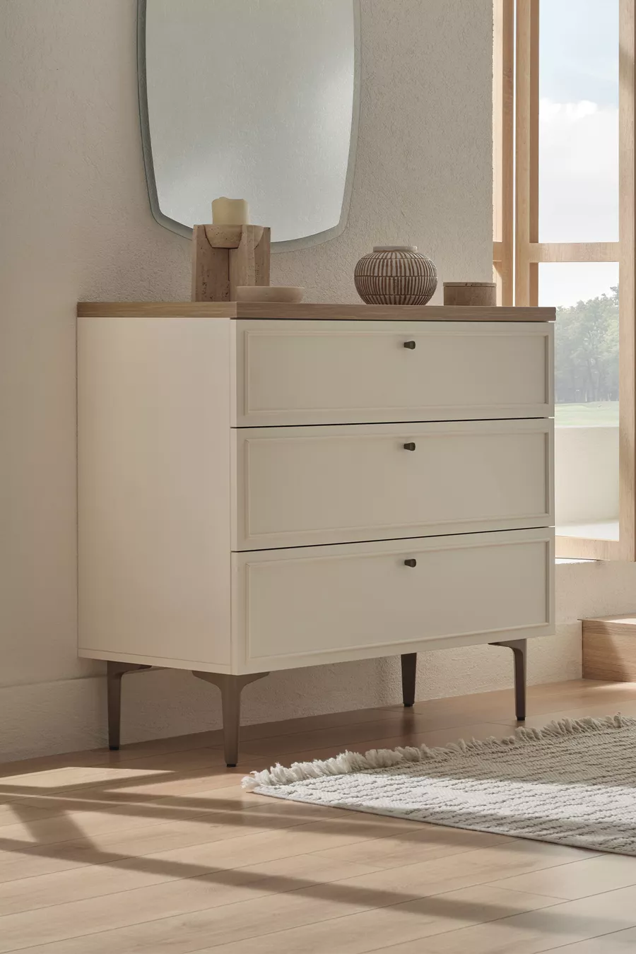 Commode Marsana à 3 tiroirs