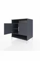 Commode Kronos 3 étagères 2 portes Anthracite-Anthracite