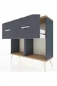 Commode Arges 2 tiroirs Anthracite-Cèdre/Anthracite