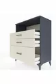 Commode Hyperion à une étagère et trois tiroirs Anthracite-Quartz