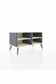 Commode Hyperion 2 étagères Anthracite-Pierre de lune