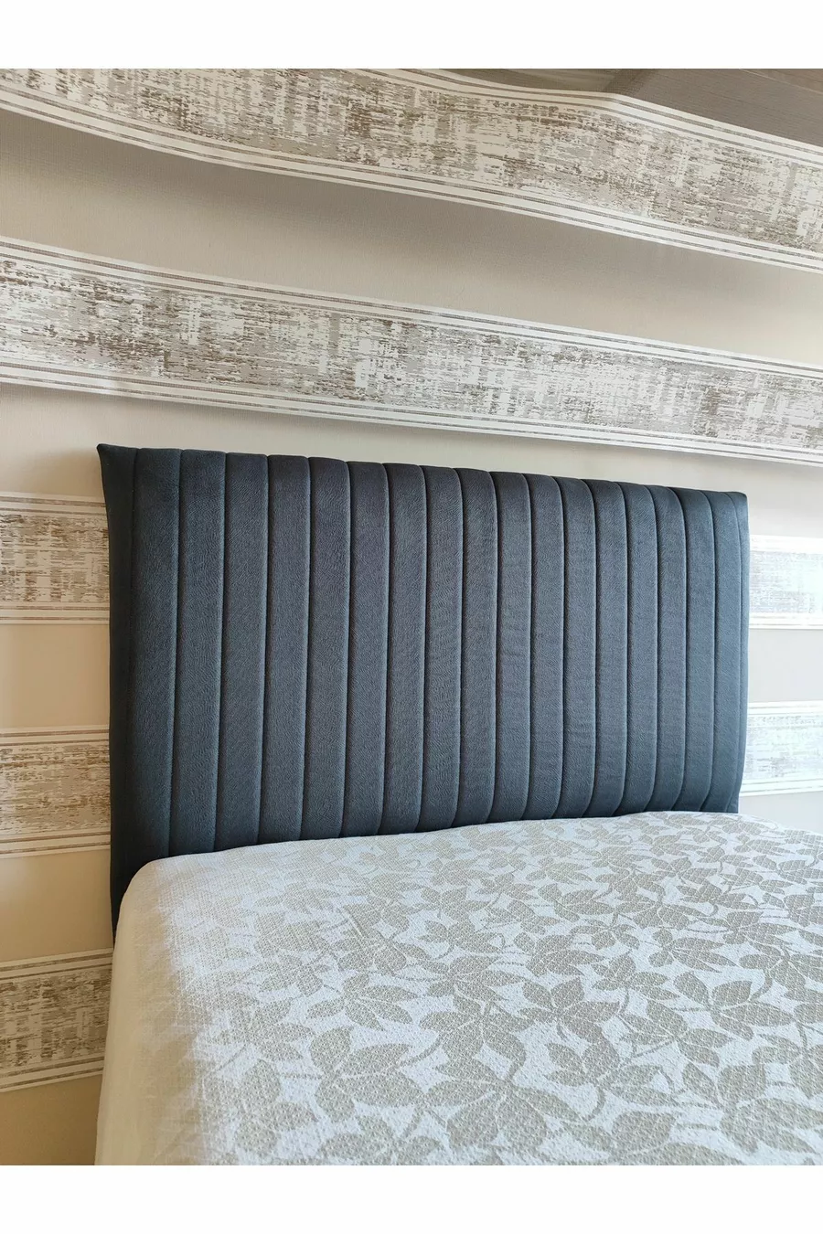Housse de tête de lit en lin Sonne Keten  Cm Anthracite