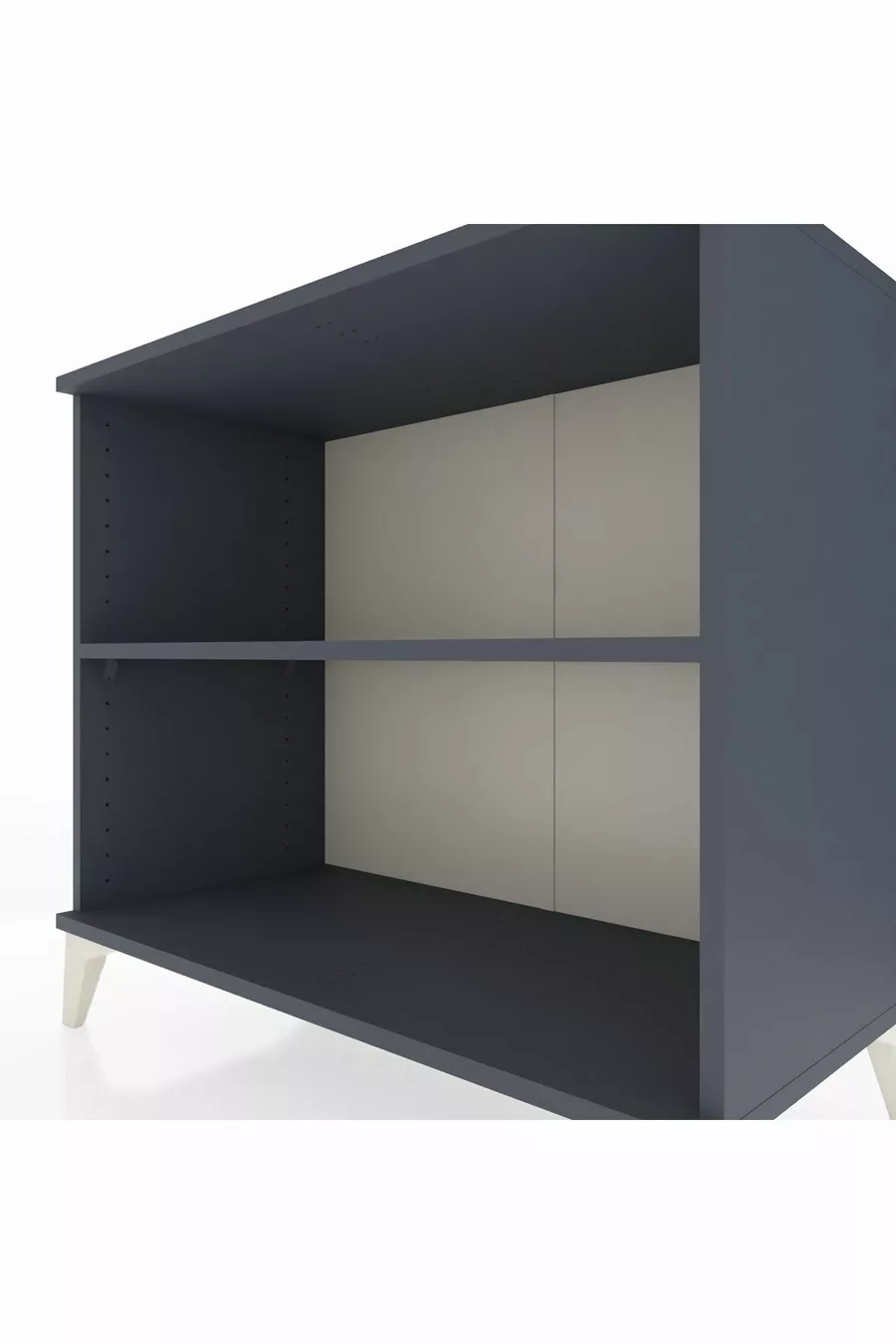 Commode Hyperion à une seule étagère Anthracite-Anthracite