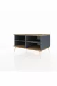 Commode Kronos 2 étagères Anthracite-Sapin/Anthracite