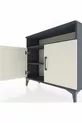 Commode Arges 2 étagères 2 portes Anthracite-Pierre de lune