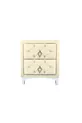 Table de chevet Ruby Silver, 2 tiroirs