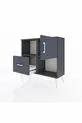 Commode Arges 2 étagères, 1 tiroir, 1 porte, Anthracite-Anthracite