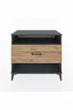Commode Hyperion à une étagère et un tiroir, anthracite-pin