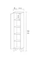 Armoire à étagères blanches polyvalente