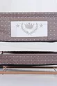 Lit de bébé avec panier à côté de la mère, berceau de luxe à roulettes