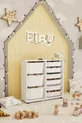 Armoire à 9 paniers Armoire multi-usages Armoire à jouets Vert clair et blanc