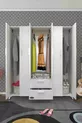 Armoire 6 portes 2 tiroirs Glayör ** Armoire sur pieds Byz