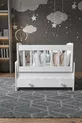 Berceau en bois blanc pour bébé avec tiroir et balancement, à placer à côté de la mère