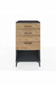 Commode Hyperion 3 tiroirs Anthracite-Cèdre
