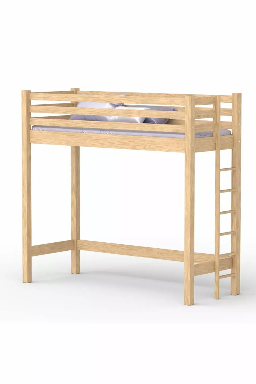 Lit superposé avec espace de travail Atlantis Lit superposé en bois